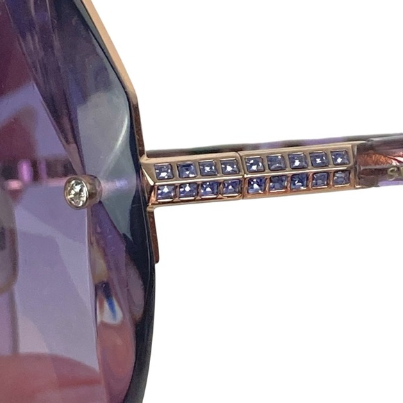 SWAROVSKI Sunglasses SW134 Purple with Crystal Facets at Temples - $224. - Picture 4 of 16